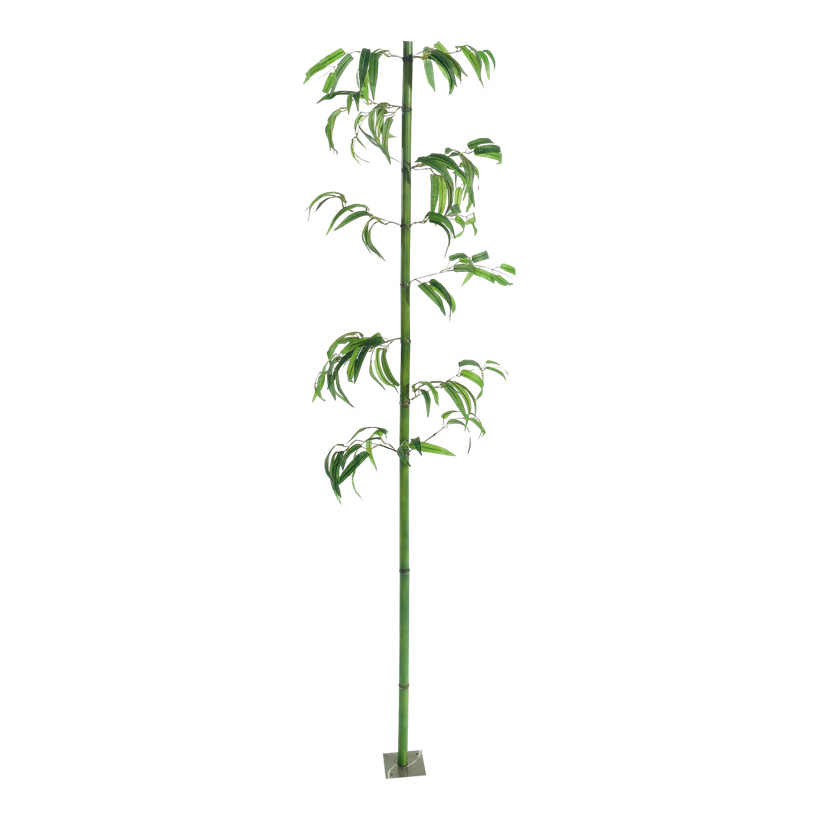 # Bamboo cane with leaves, Ø 2,5cm, 180cm, plastic