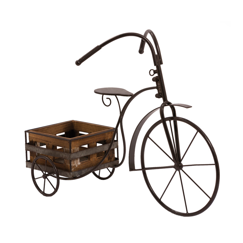 # Retro tricycle, 66cm with 1 plant basket