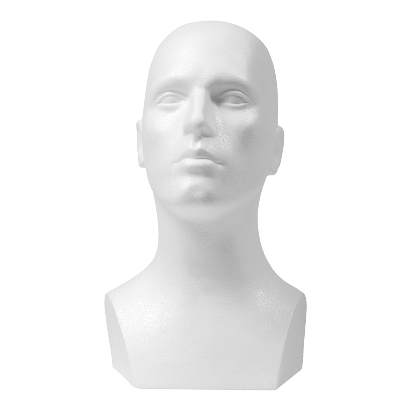 # Male head "Marc", 41x47cm, styrofoam