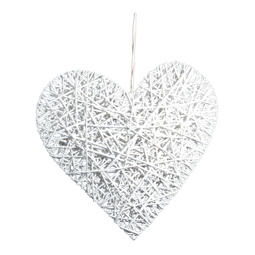 Wicker heart, 80x80cm with hanger
