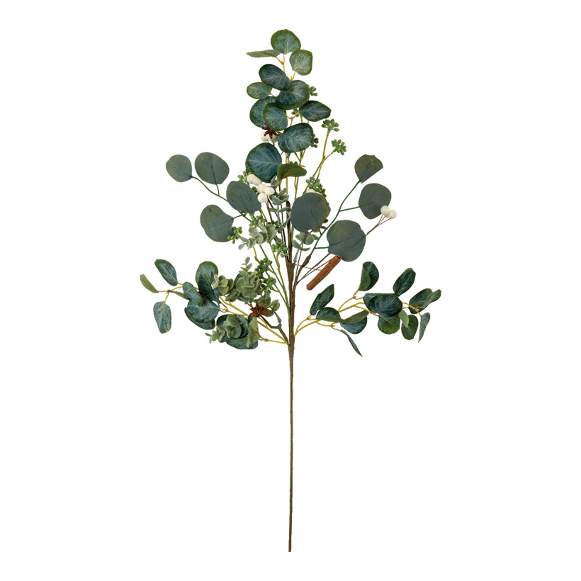 Eucalyptus twig, 70cm made of plastic and artificial silk