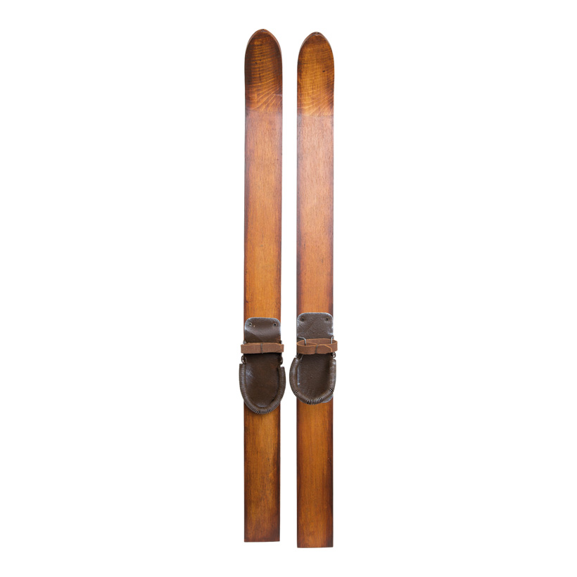 Wooden ski, 60x4,5cm, 2pcs./set, antique