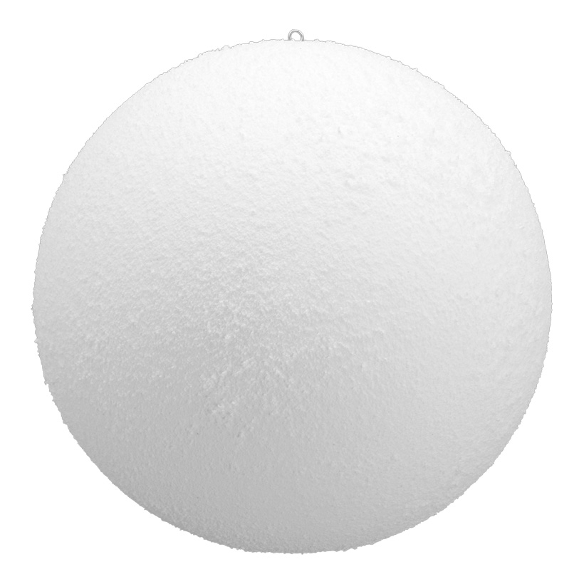 Snowball, Ø 25cm, with hanger, flocked