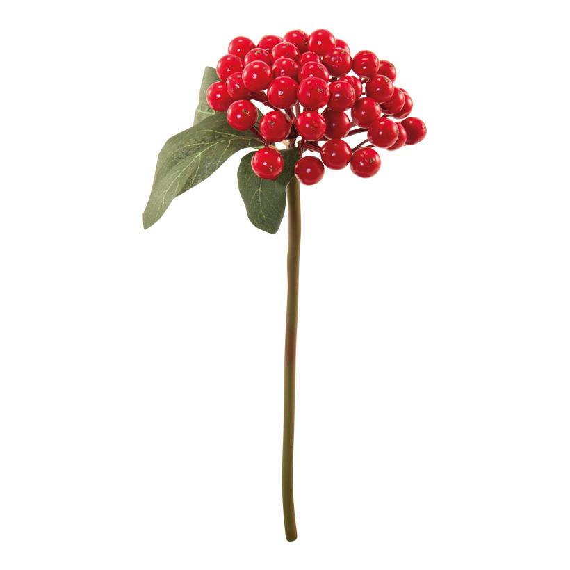 Berry twig, 27cm Stiel: 23cm out of plastic, flexible