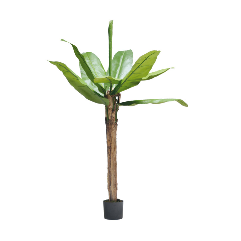 # Banana tree, 180cm, 10 leaves made of artificial silk, in pot, stem made of natural fibre