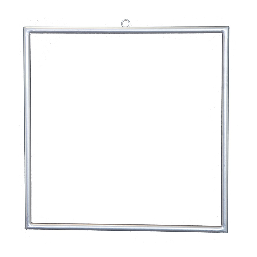 Metal frame, 45x45cm squared, with hanger, to decorate