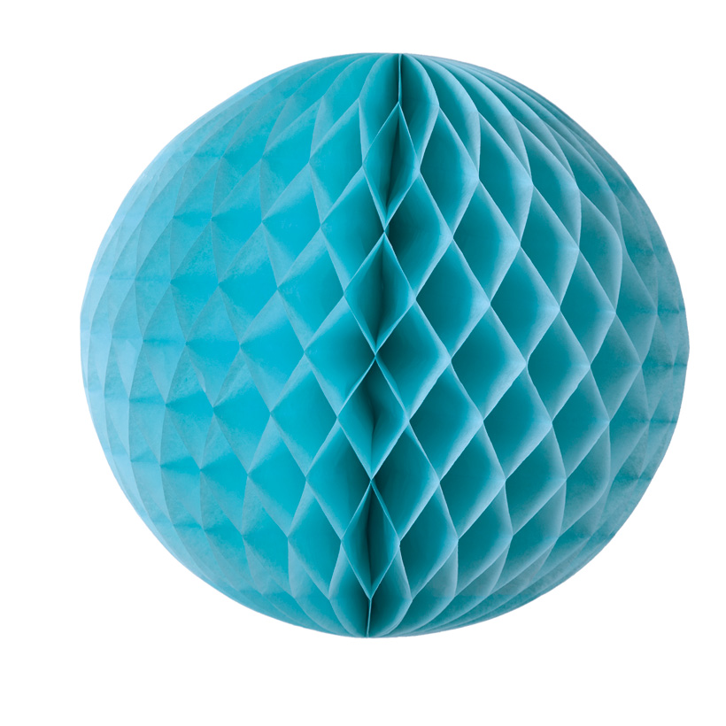 # Honeycomb ball, 30cm made of paper, with nylon hanger, flame retardant according to M1