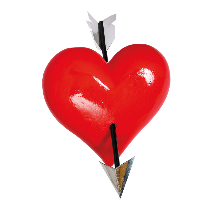 # Heart with arrow, 40x40x10cm 3D, made of Styrofoam