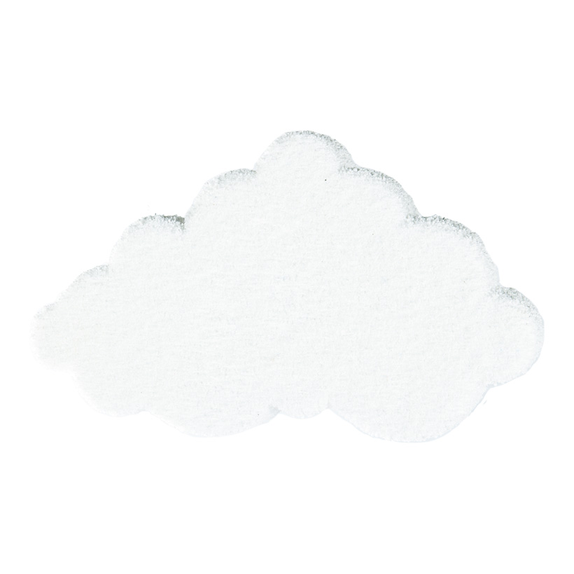Cloud made of styrofoam, 60x35cm flocked
