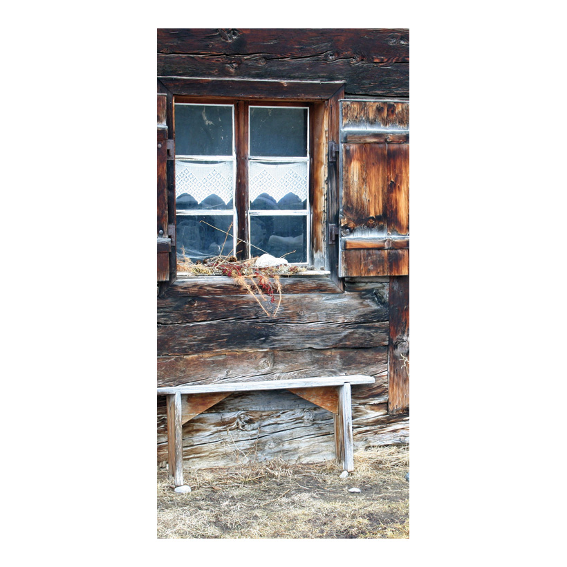 Banner "Chalet window", 80x200cm out of fabric