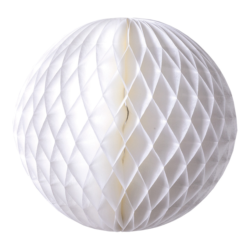 # Honeycomb ball, 30cm made of paper, with nylon hanger, flame retardent according to M1