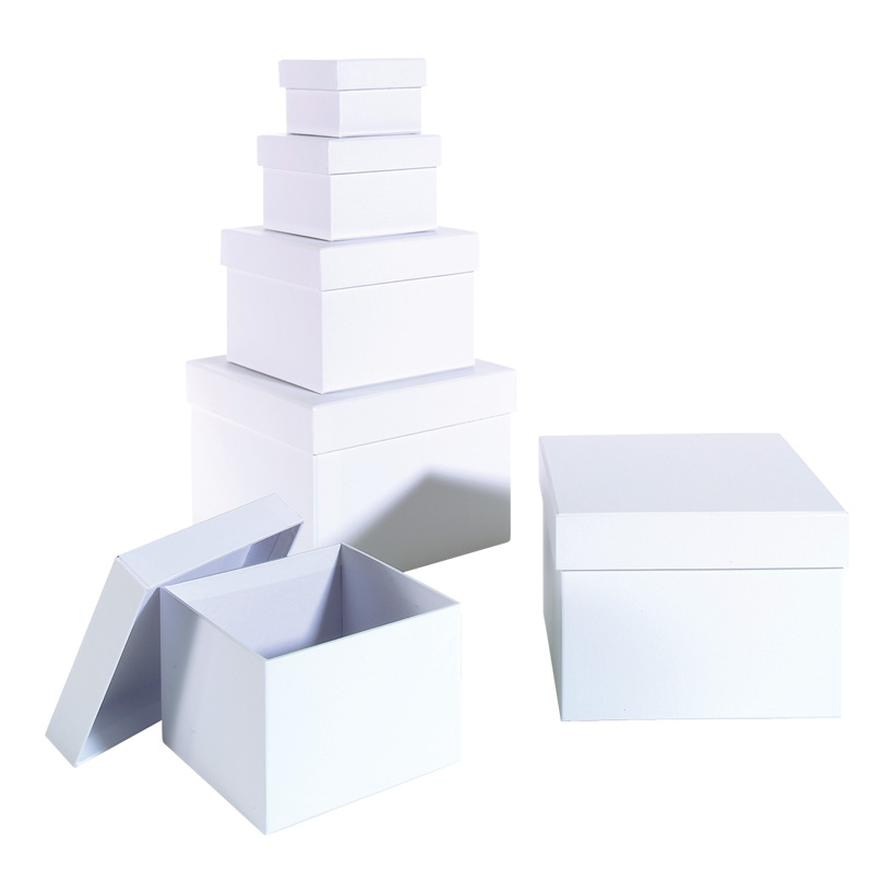 Gift boxes, square, 18x18x13cm – 8x8x5,5cm, 6 pcs./set