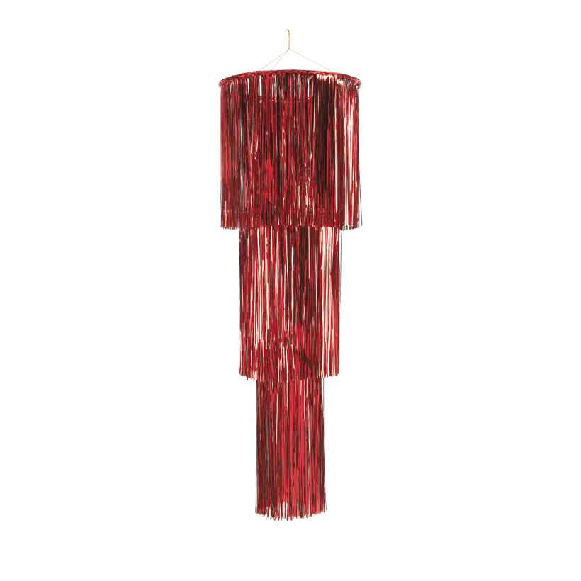 Tinsel hanger, Ø 40cm+30cm+20cm, 120cm, metal foil