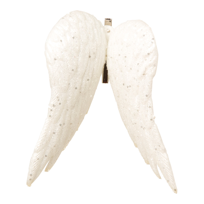 Angel wings, 15cm, 4pcs./blister, with clip, plastic