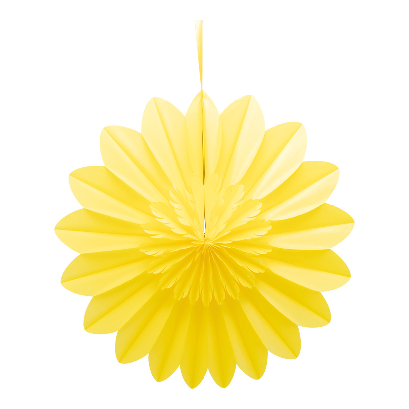 Flower rosette, 70cm out of paper, with hanger, foldable, self-adhesive