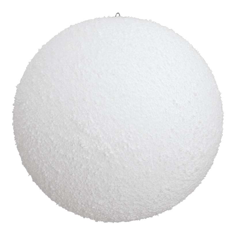 Snowball, Ø 20cm, with hanger, flocked