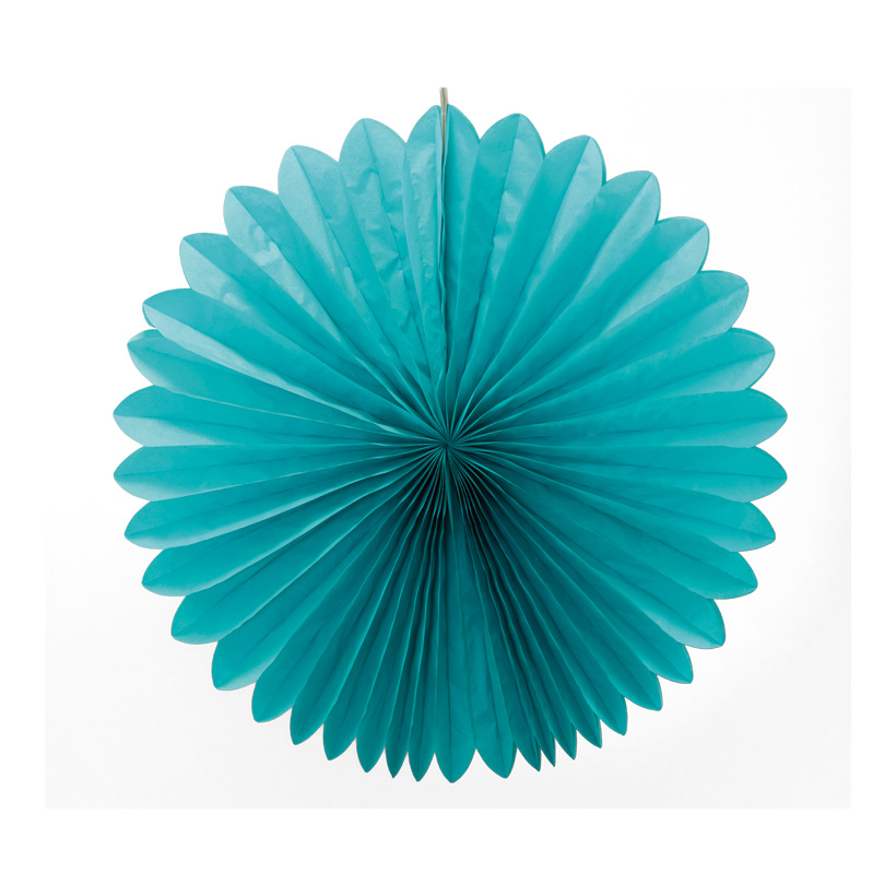 Set of 10 honeycomb fans, 3x Ø70cm, 3x Ø50cm 4x Ø30cm, with hanger, made of paper, foldable