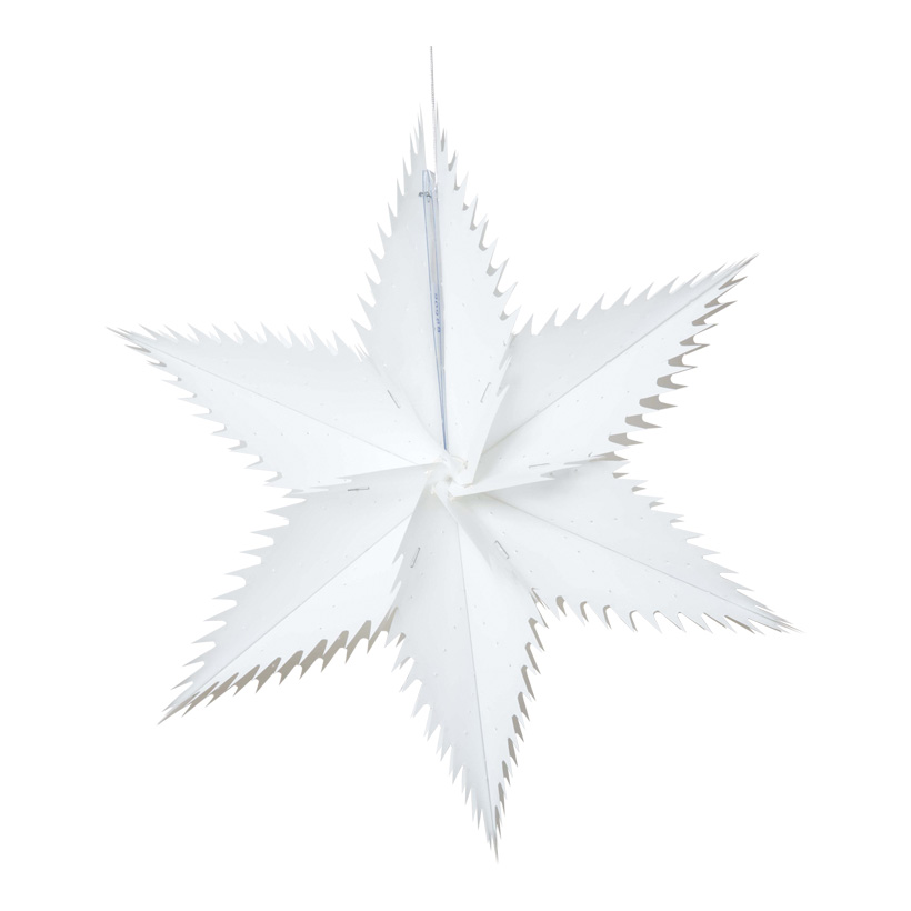 Pointed cut star, Ø 30cm, foldable, metal foil