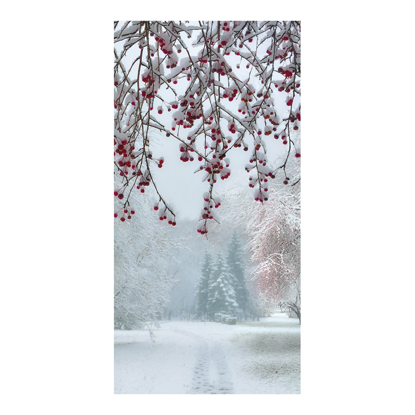 # Banner Snowed Forest, 80x200cm out of polyester