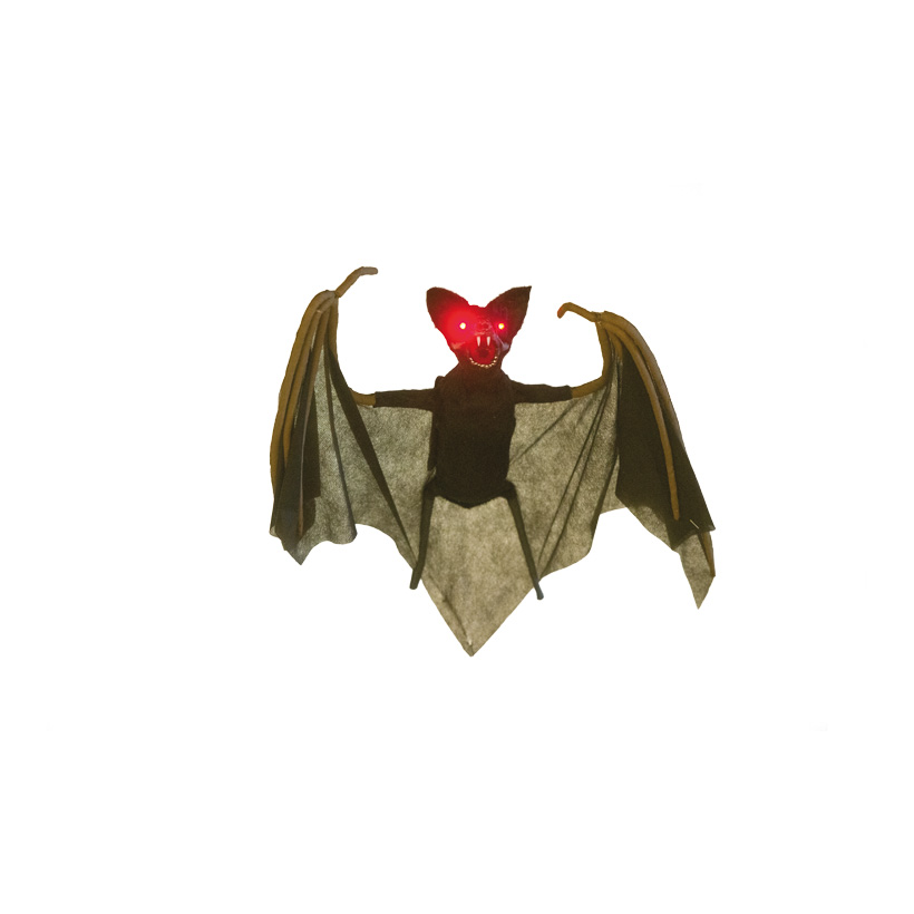 Bat, 90x35cm makes sounds and moves his wings, eyes blink red, with hanger, battery-powered, 3x AAA, not included