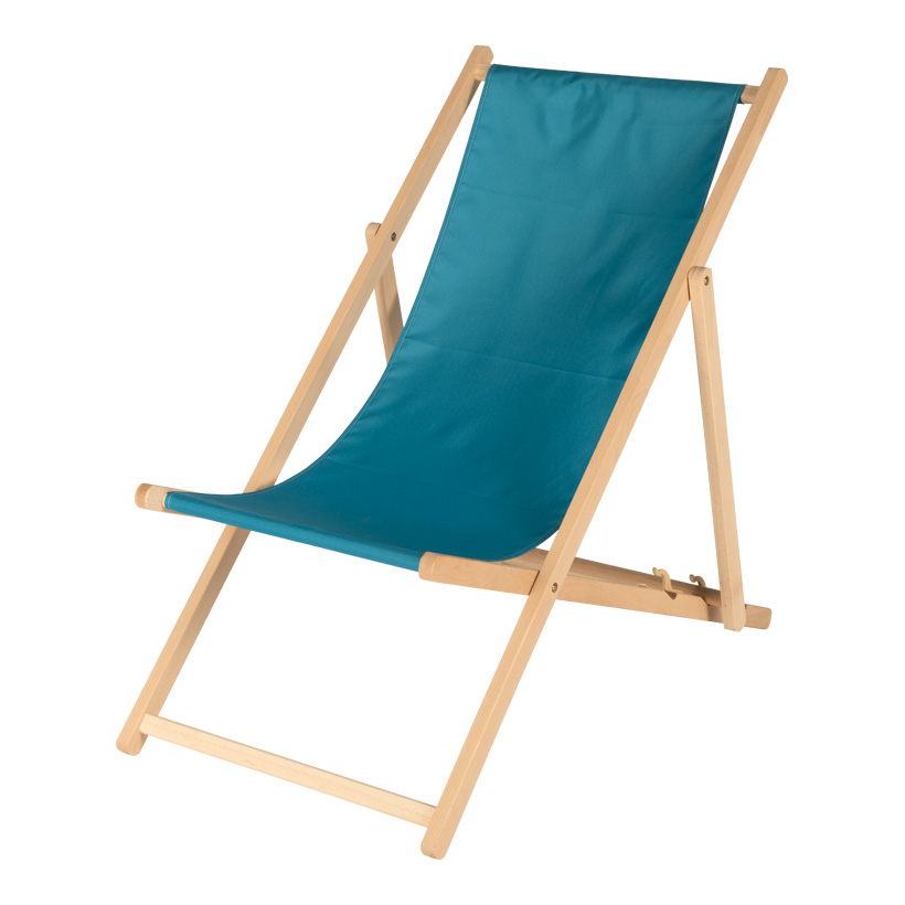 # deck chair, 138x56cm made of wood and polyester