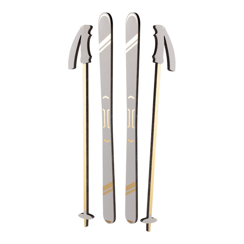 # Skier 70cm Stöcke: 46x6cm set of 4, out of MDF