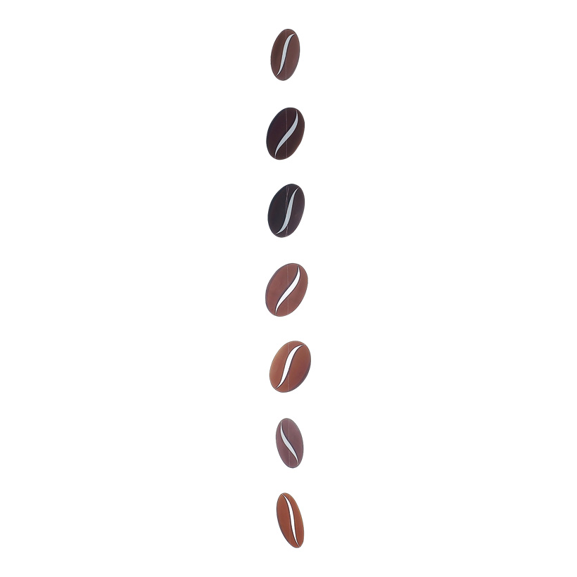 # Coffee bean chain, 180cm, 7-fold, bean 19x13cm, cardboard