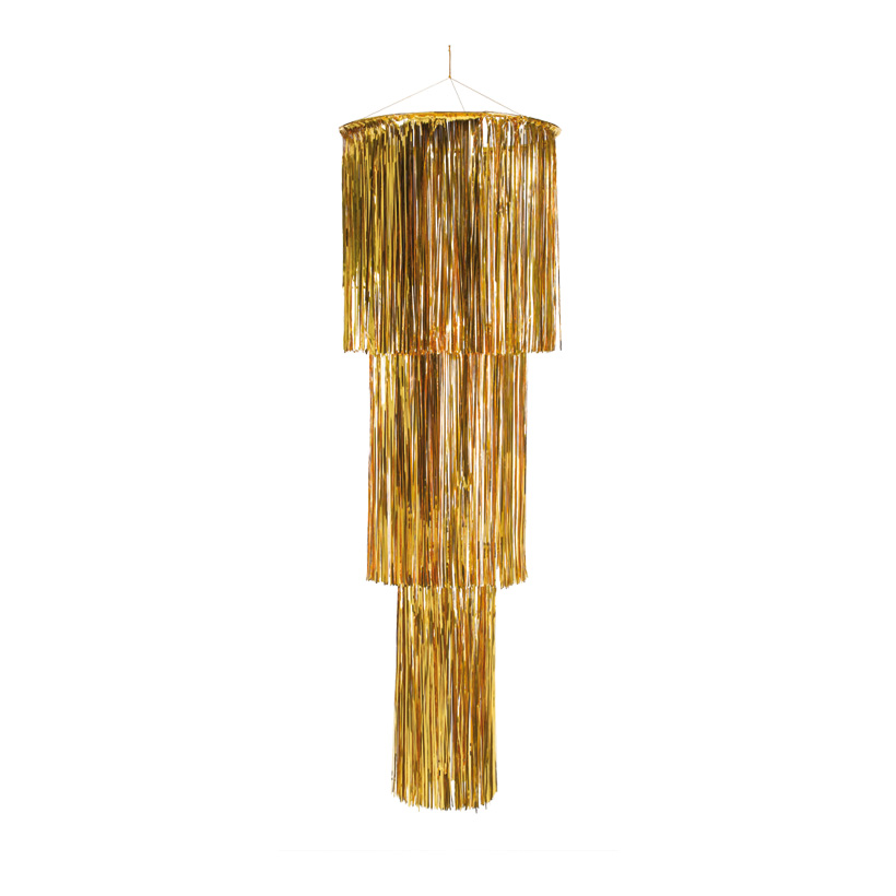 Tinsel hanger, Ø 40cm+30cm+20cm, 120cm, metal foil