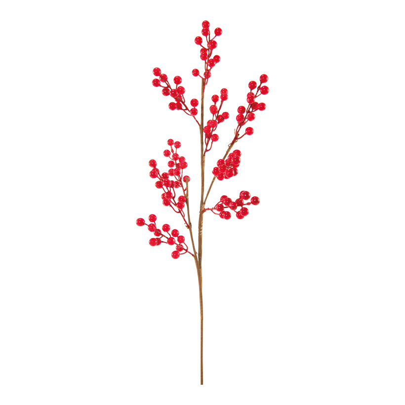 Berry twig, 70cm Stiel: 28cm out of plastic, flexible