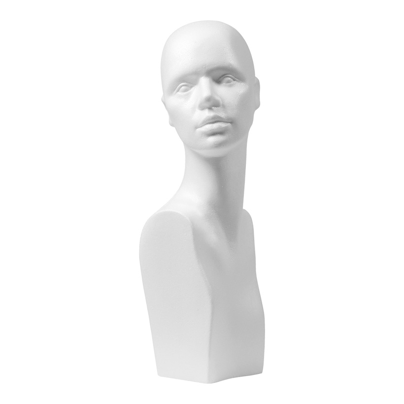 # Female head "Ira", 34x56cm, styrofoam