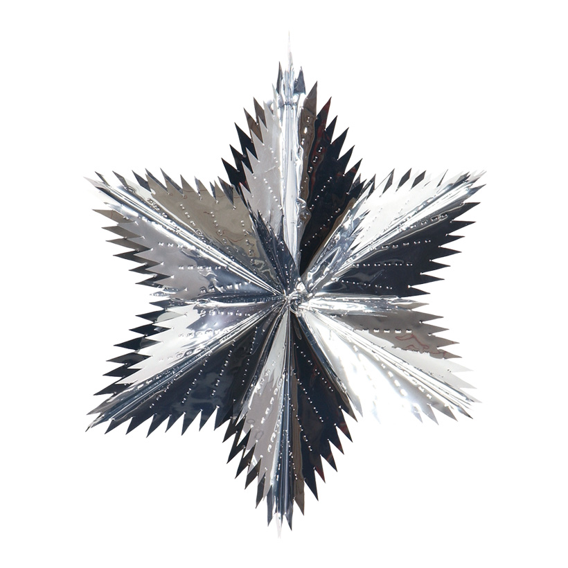 Pointed cut star, Ø 30cm, metal foil