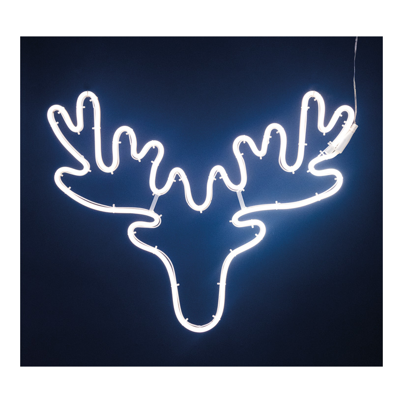 Neon-shape "Reindeer" 54x45cm 230V, IP44, 1,5m supply cable, LED lamp with plug