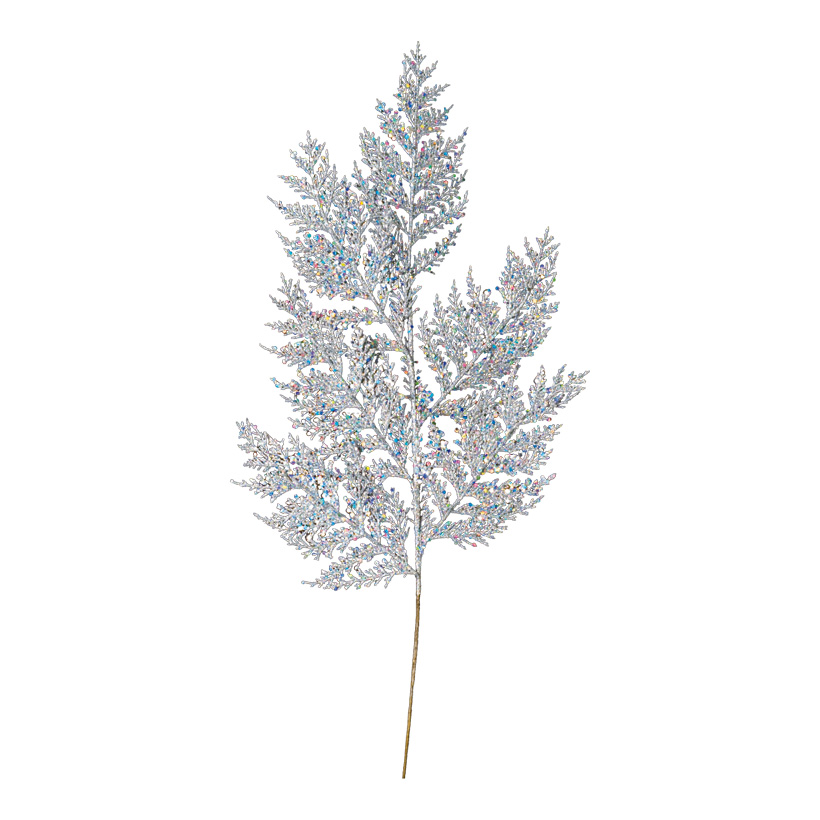 Cedar twig, 70cm, with glitter, plastic